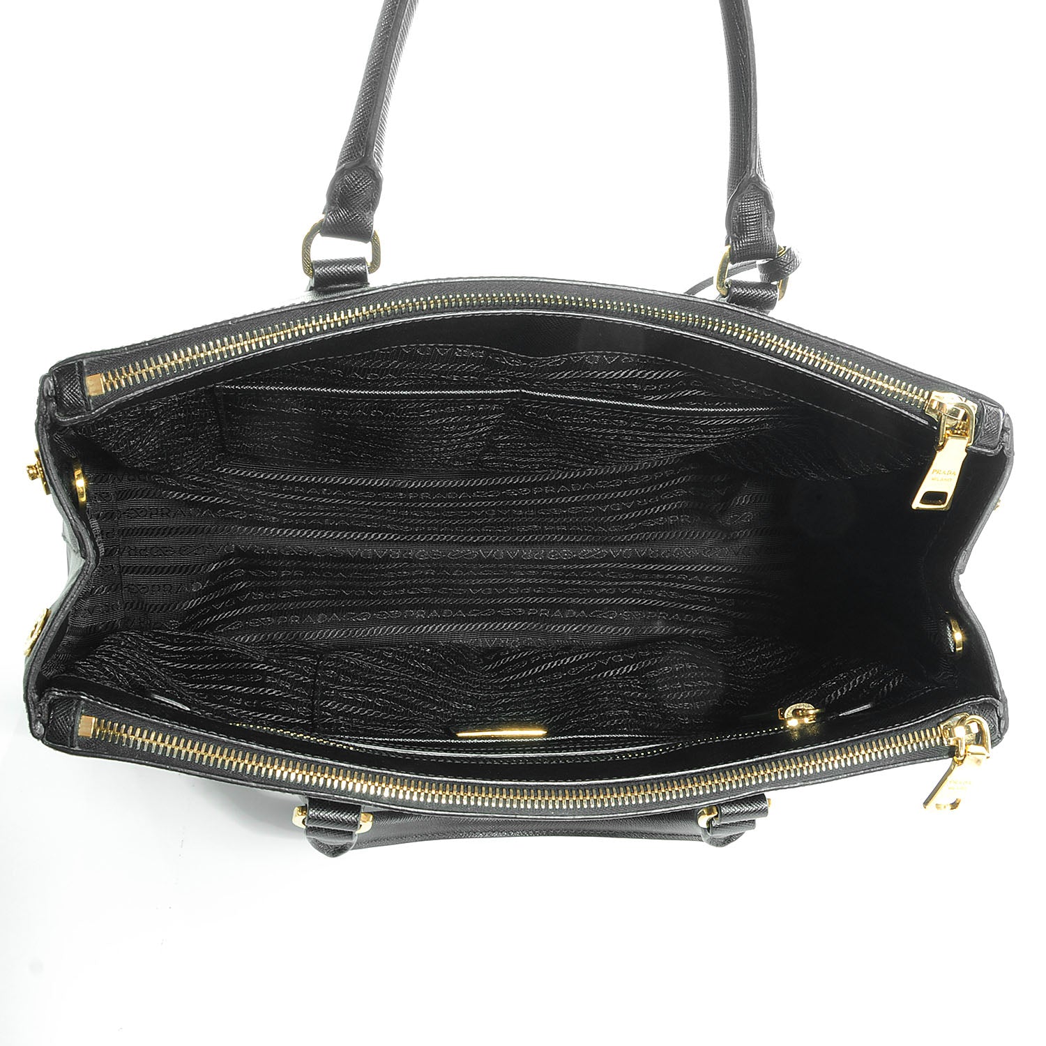 Prada Saffiano Lux Medium Tote Nero Black 6 of 10