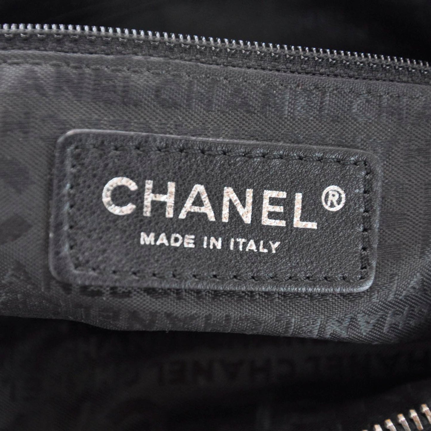Caviar Square Stitched Satchel Black