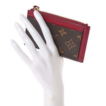 Louis Vuitton Monogram Zipped Card Holder Fuchsia 2 of 6