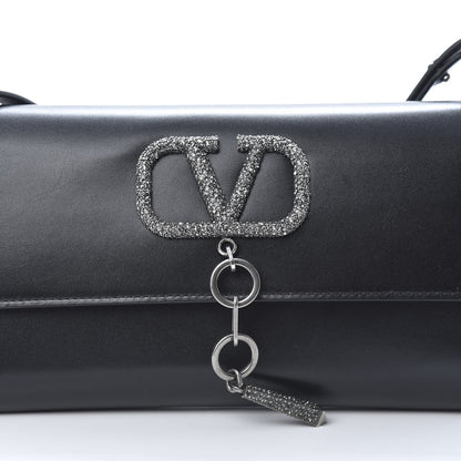 Valentino Garavani Calfskin VCase Chain Wallet Black 7 of 12