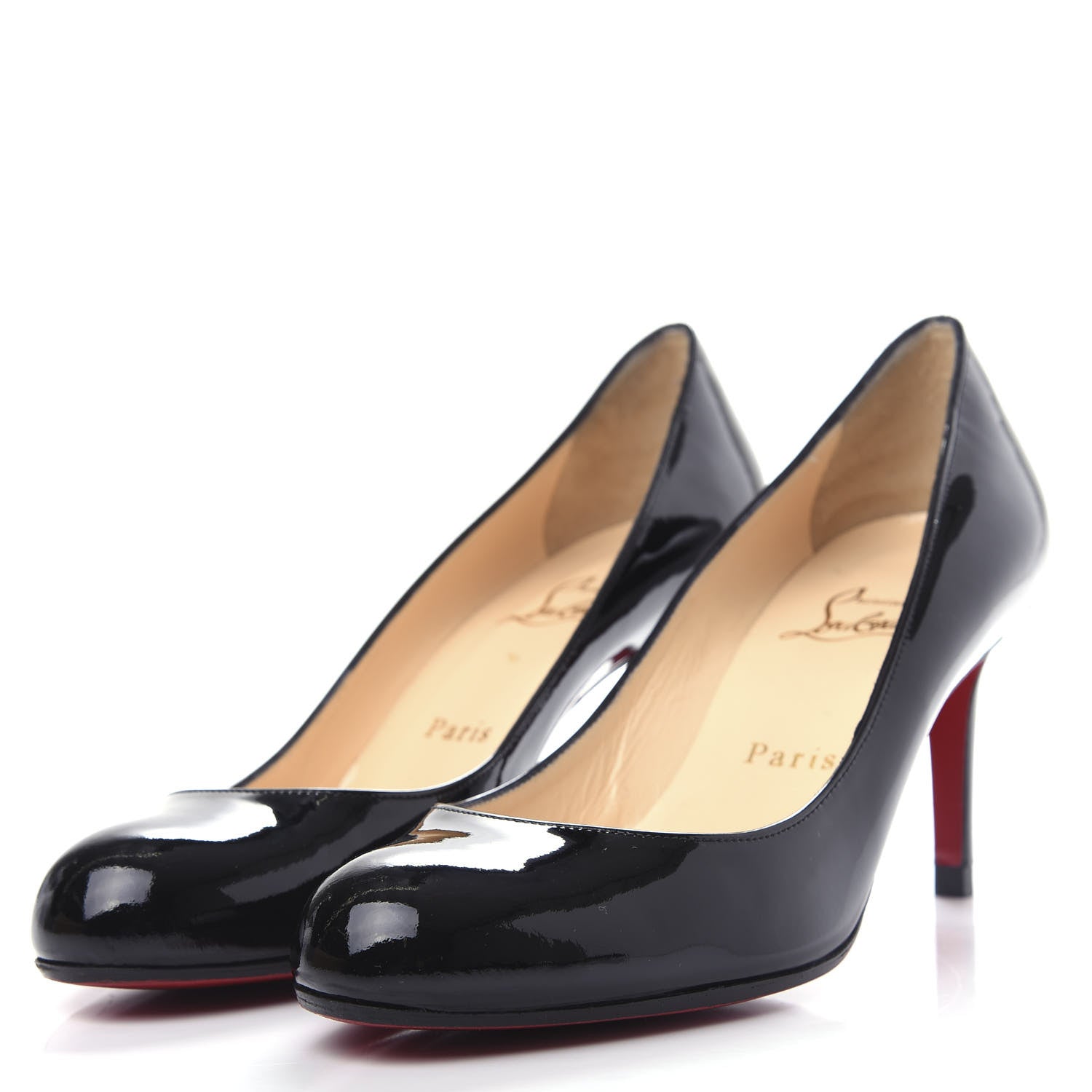 Christian Louboutin Patent Simple 70 Pumps 37.5 Black 3 of 10