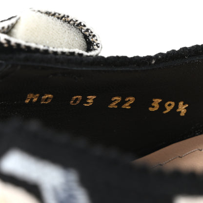 Christian Dior Canvas Embroidered Pop J'Adior Slingback 65mm Pumps  39.5 Black Multicolor 8 of 9