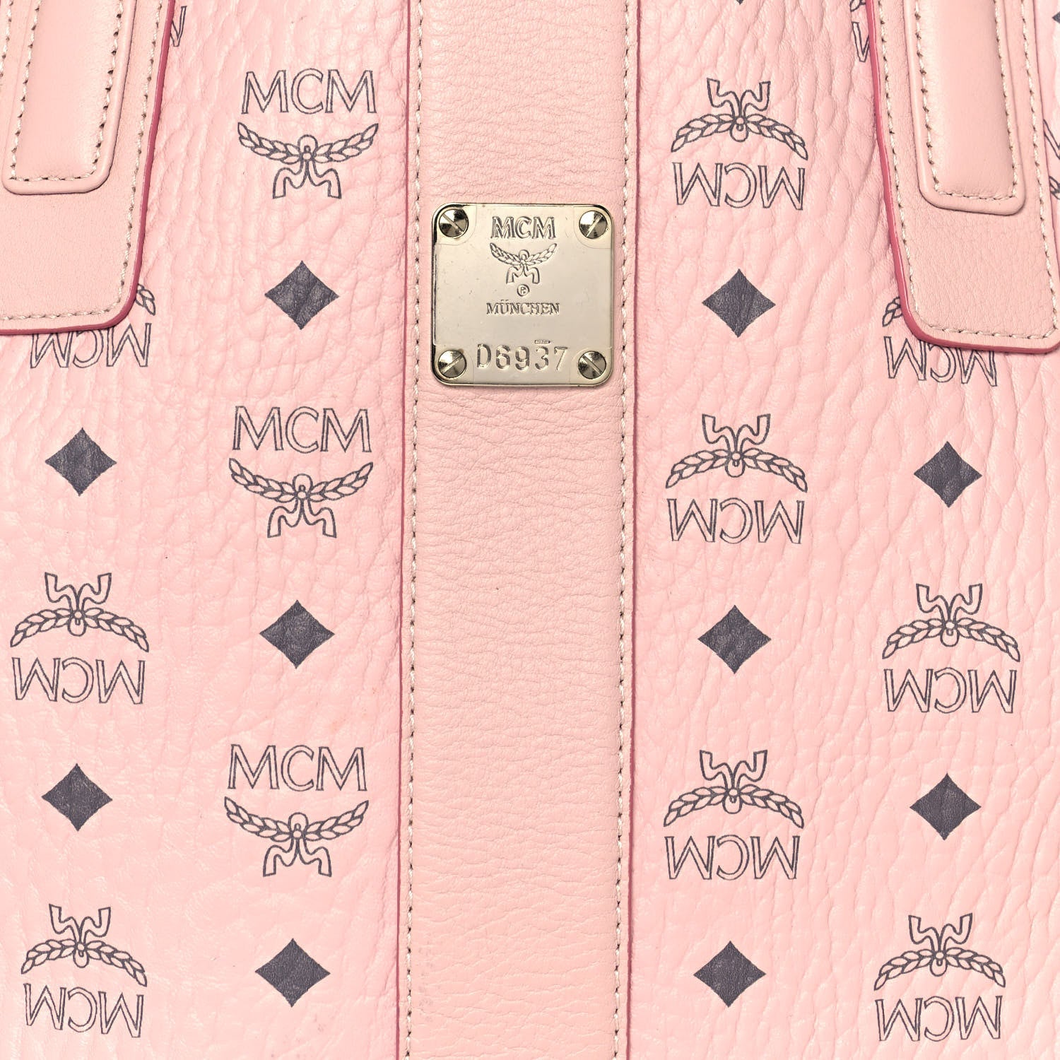 MCM Visetos Medium Liz Reversible Shopper Tote Soft Pink 7 of 19