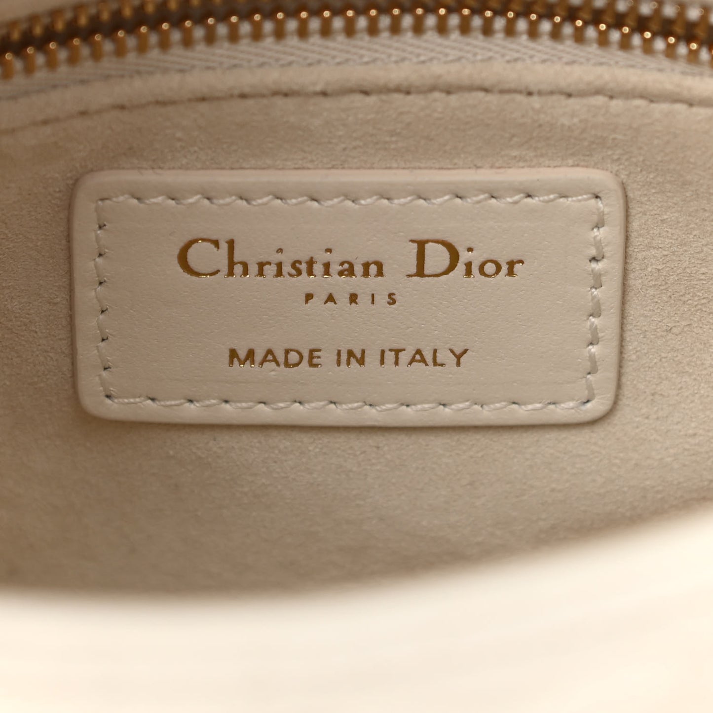 Lambskin Cannage Mini DiorAmour Lady Dior Latte