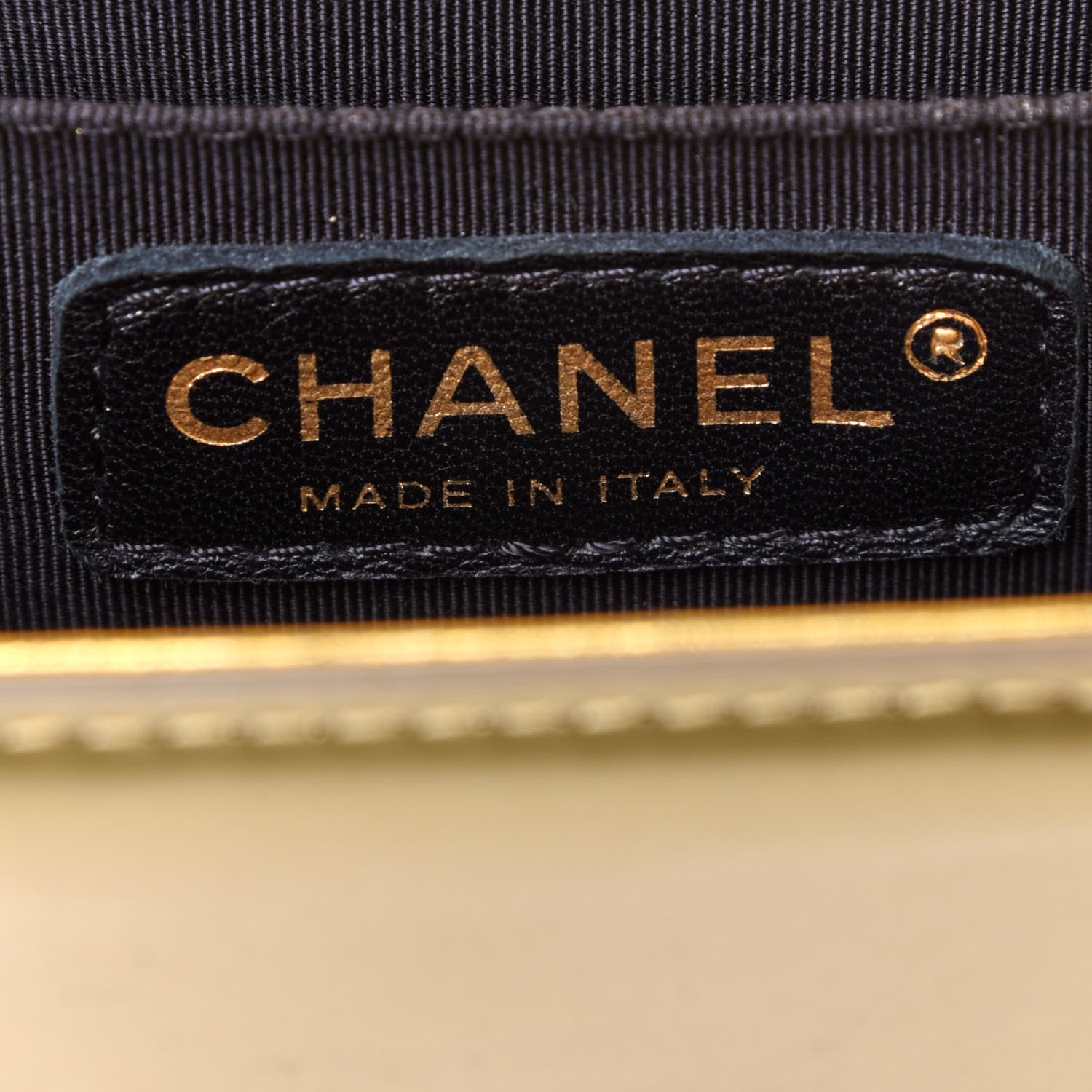 Chanel Metallic Patent Calfskin Quilted Small Boy Flap Gold 6 of 12