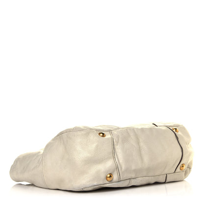 Prada Cervo Lux Chain Shoulder Bag Talco 3 of 4