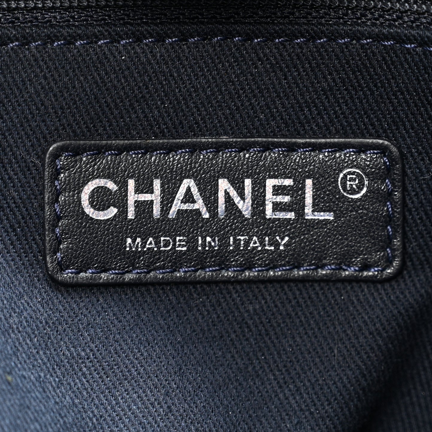 Denim Large Deauville Tote Dark Blue