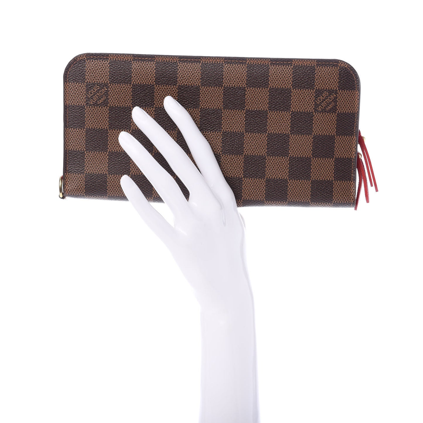 Damier Ebene Insolite Wallet Red