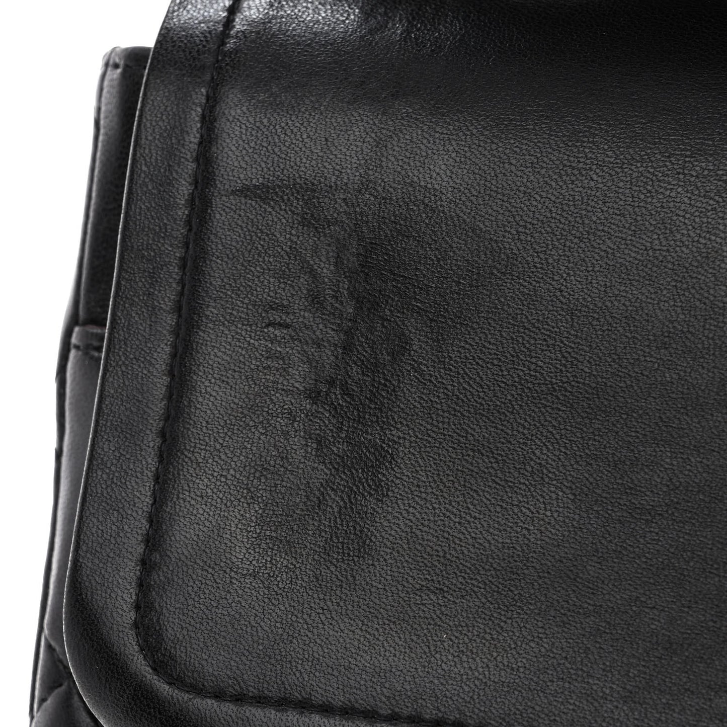 Lambskin Quilted Maxi Double Flap Black