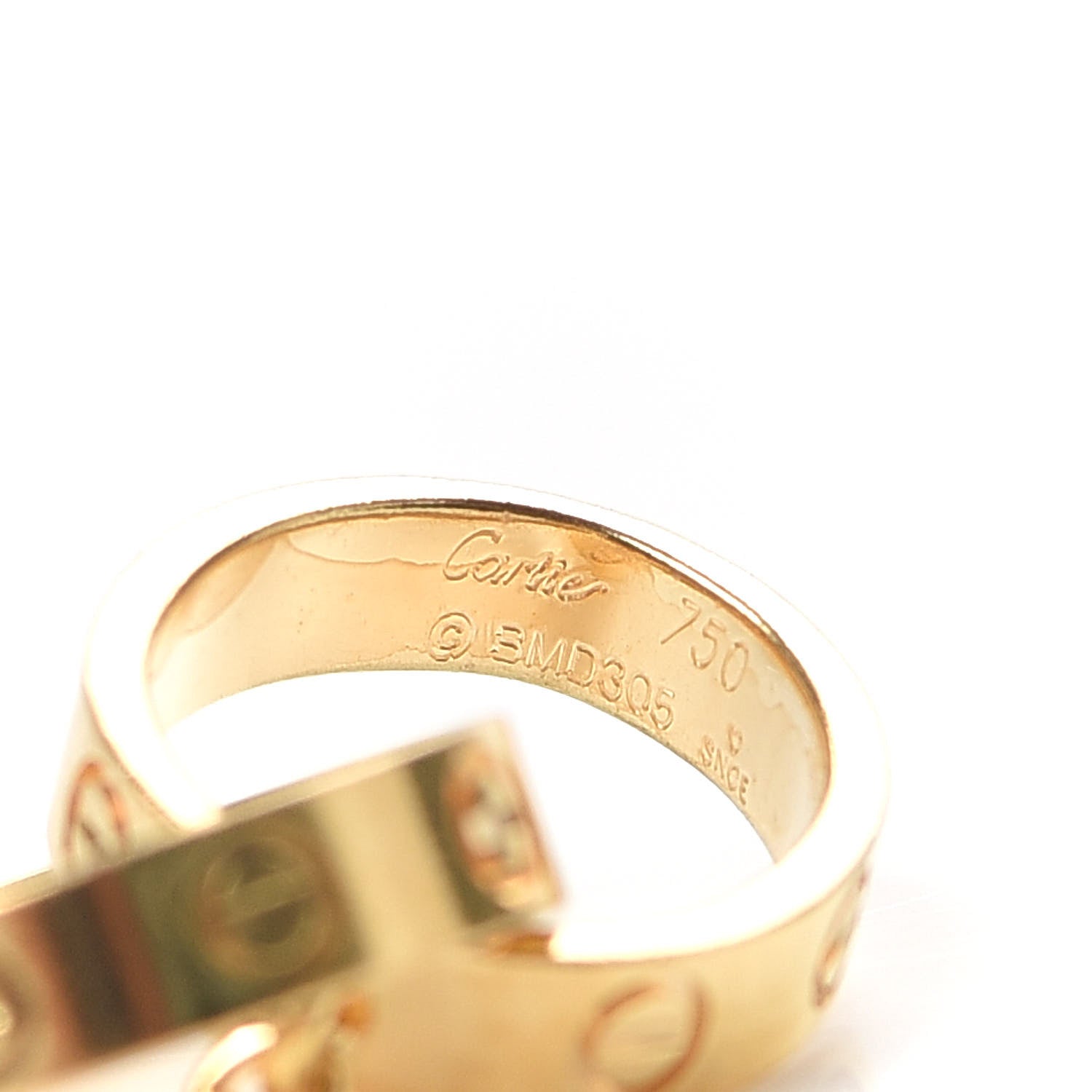 Cartier 18K Yellow Gold Interlocking LOVE Bracelet 4 of 5