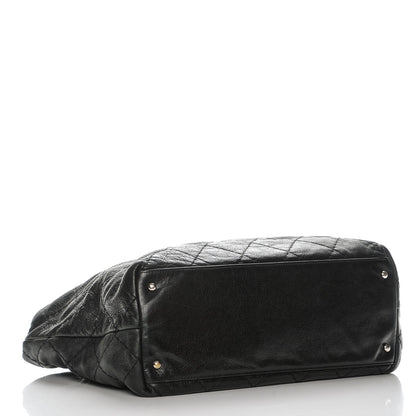 Chanel Glazed Calfskin Large On The Road Tote Black 4 of 8