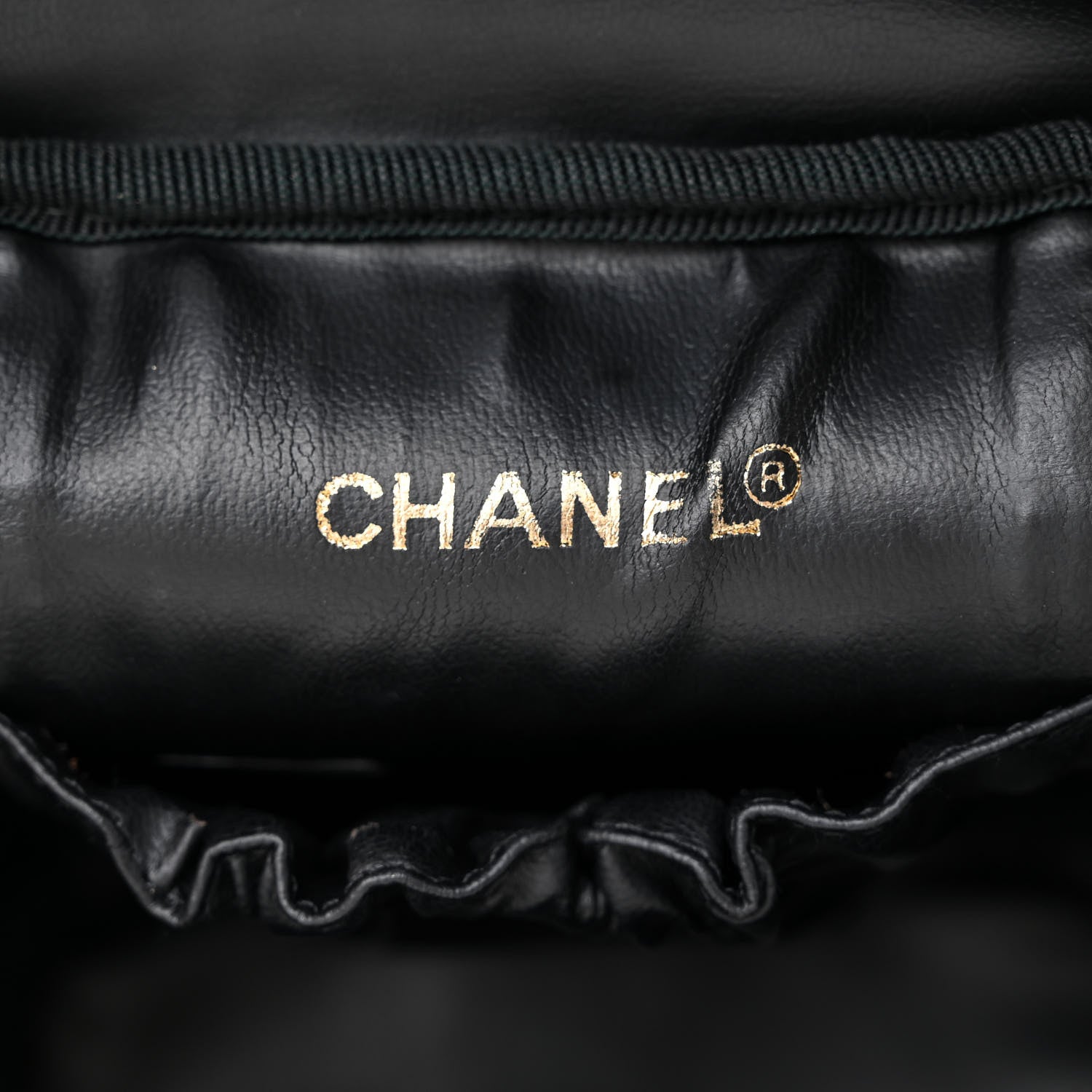 Chanel Lambskin Vanity Cosmetic Case Black 6 of 12