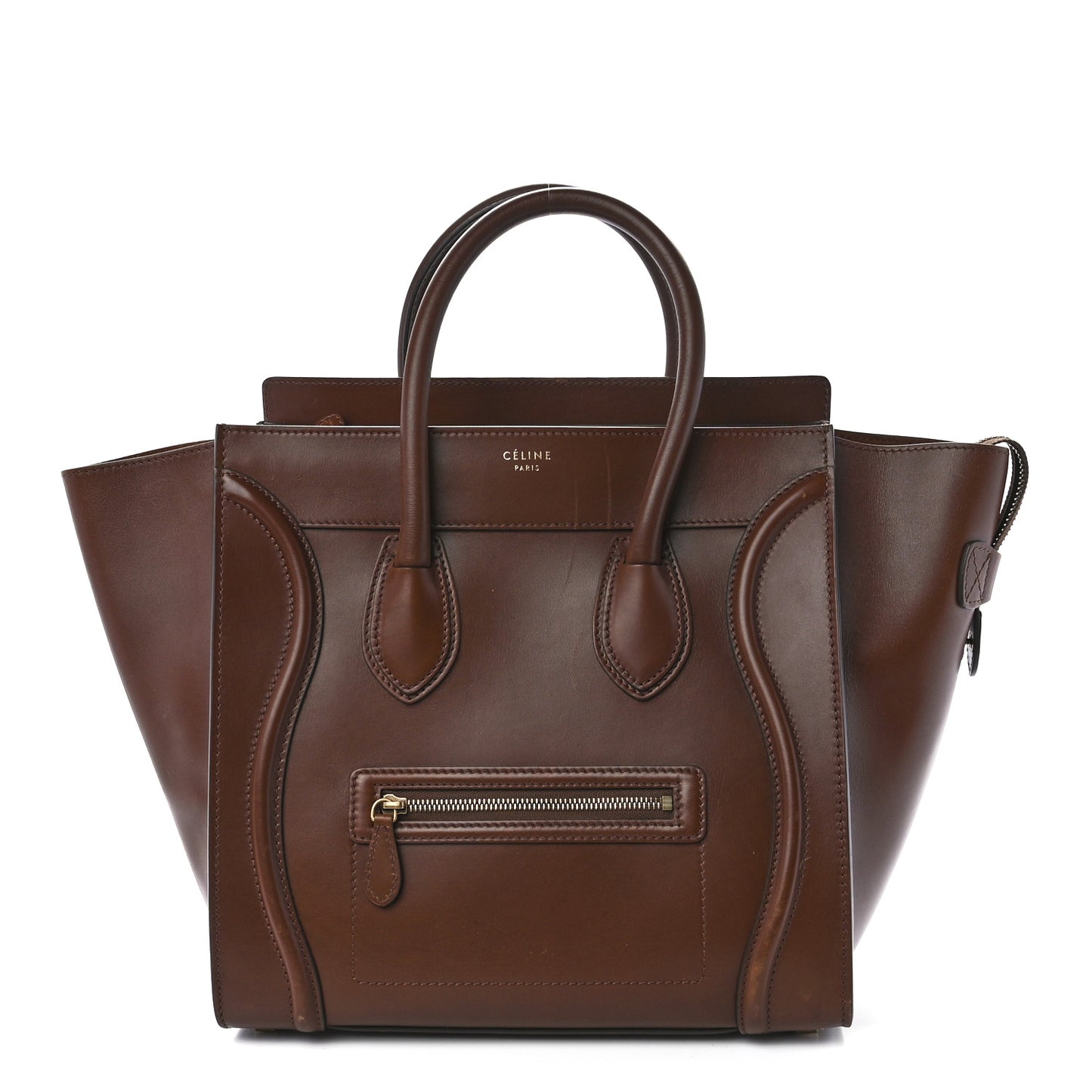 Smooth Calfskin Mini Luggage Caramel