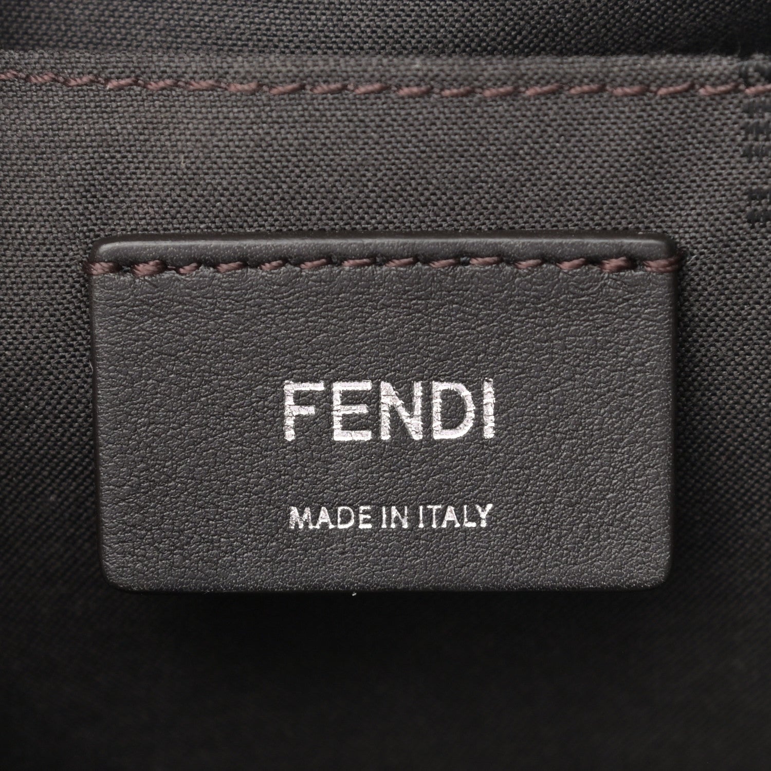 Fendi Vitello King Logo Embossed Mini By The Way Boston Bag Barolo 10 of 27