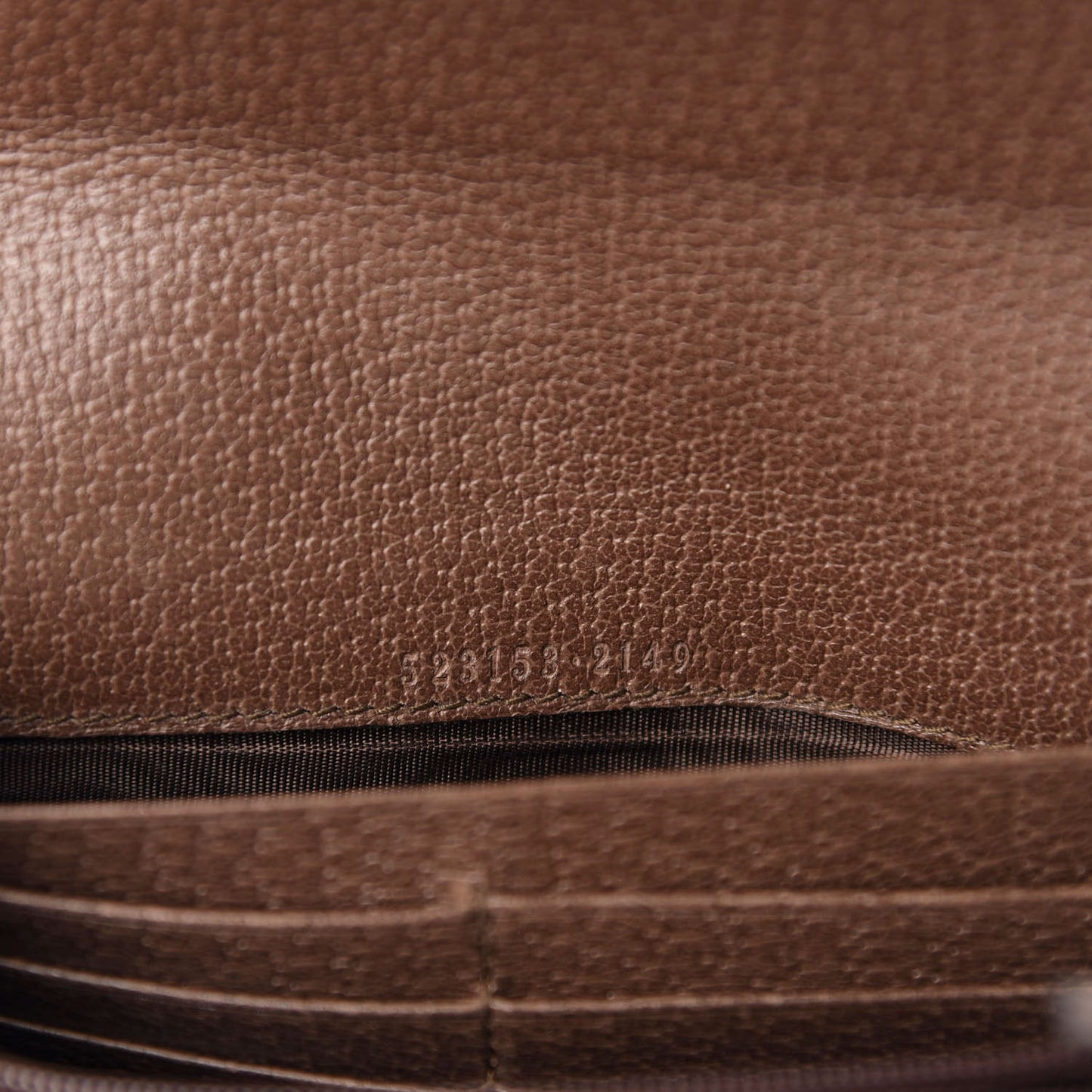 GG Supreme Monogram Web Ophidia Continental Wallet Brown