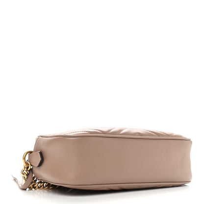 Gucci Calfskin Matelasse Small GG Marmont Chain Shoulder Bag Porcelain Rose 4 of 9