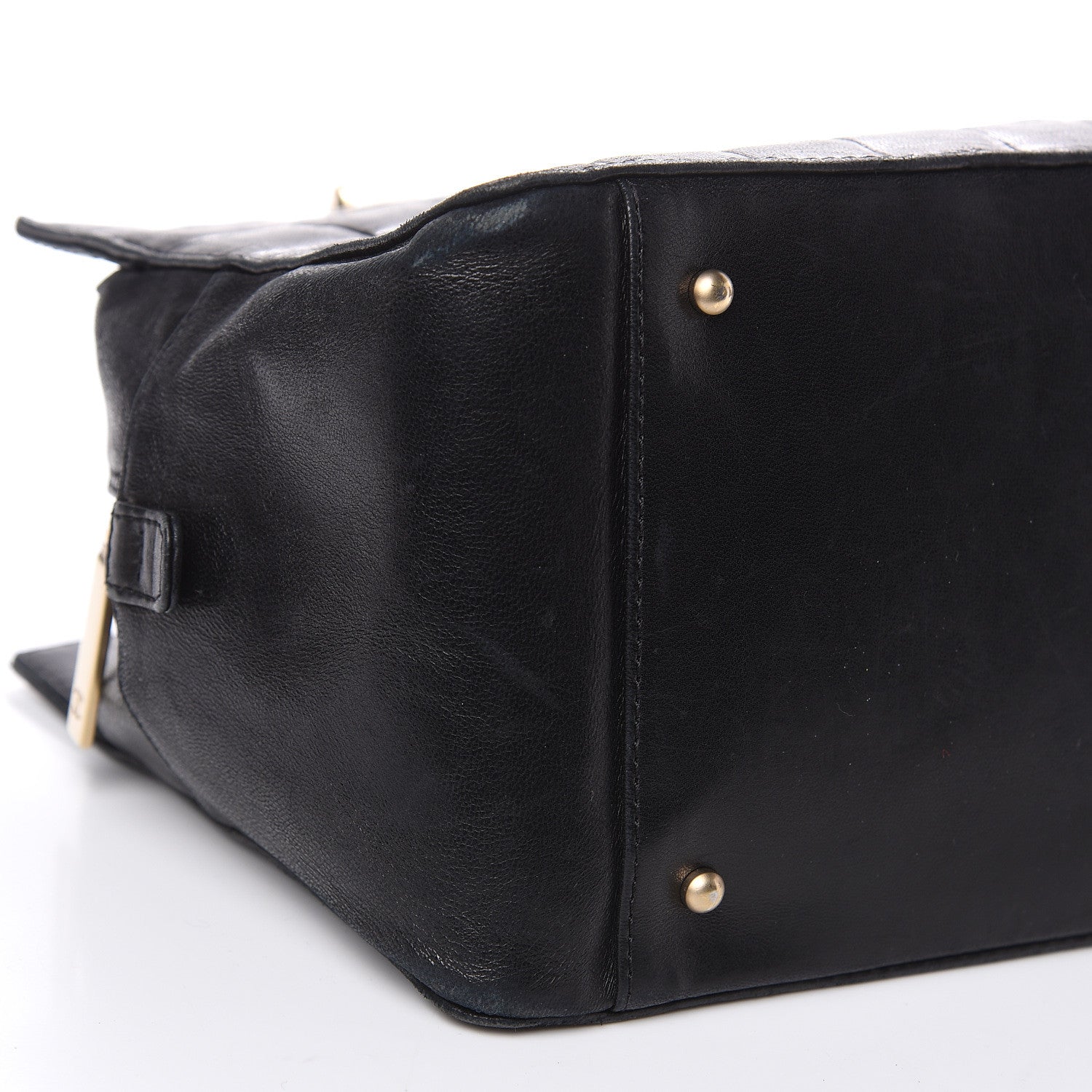 Chanel Calfskin Quilted CC Chocolate Bar Shoulder Bag Black 7 of 16