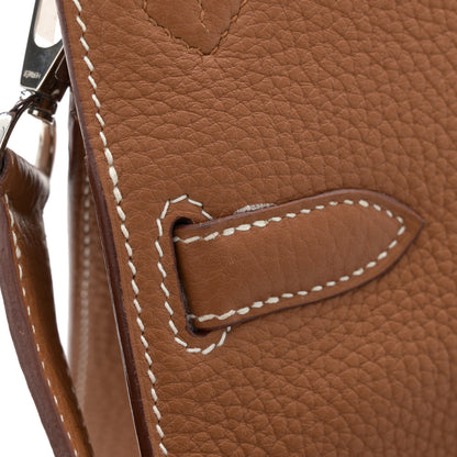 Hermes Taurillon Clemence Jypsiere 28 Gold 12 of 14