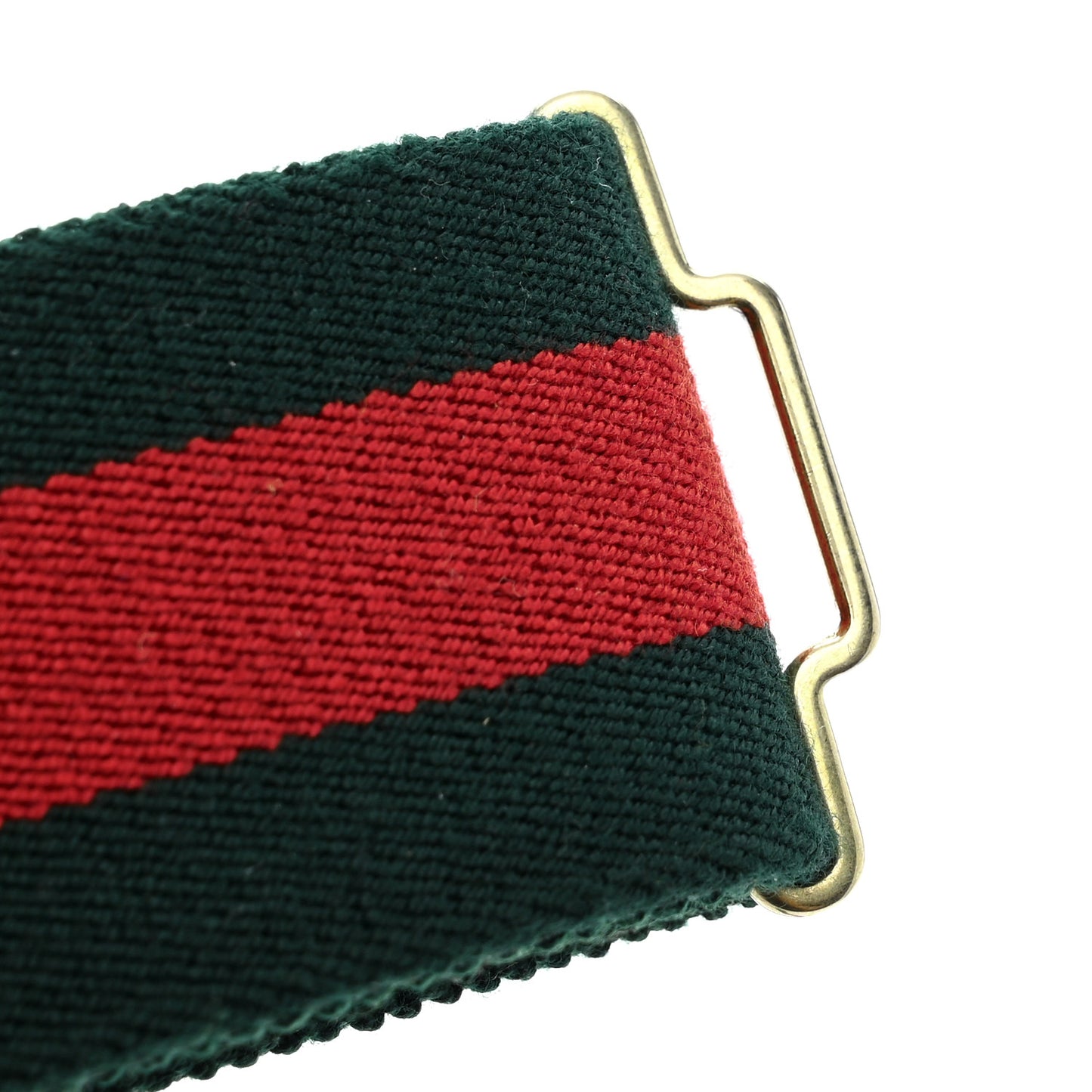 Canvas Torchon Double G Web Belt 90 36 Verde