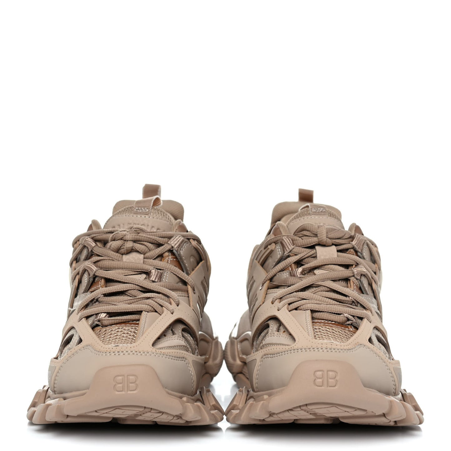 Mesh Rubber Uni-Matte Full Color Womens Track Sneakers 37 Full Beige