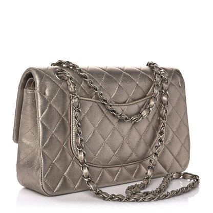 Chanel Metallic Lambskin Quilted Medium Double Flap Gold 2 of 9