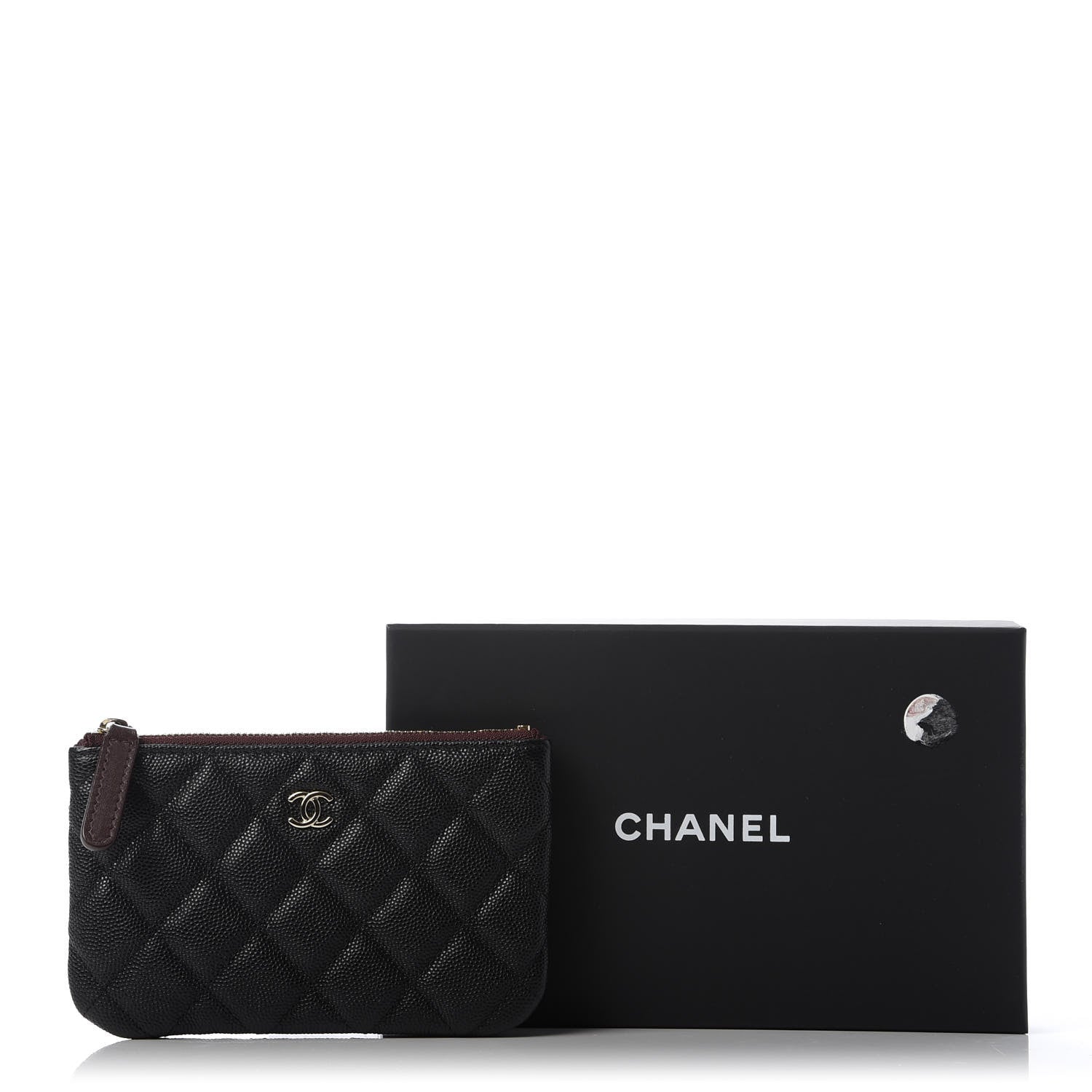 Chanel Caviar Quilted Small Cosmetic Case Black 8 of 8