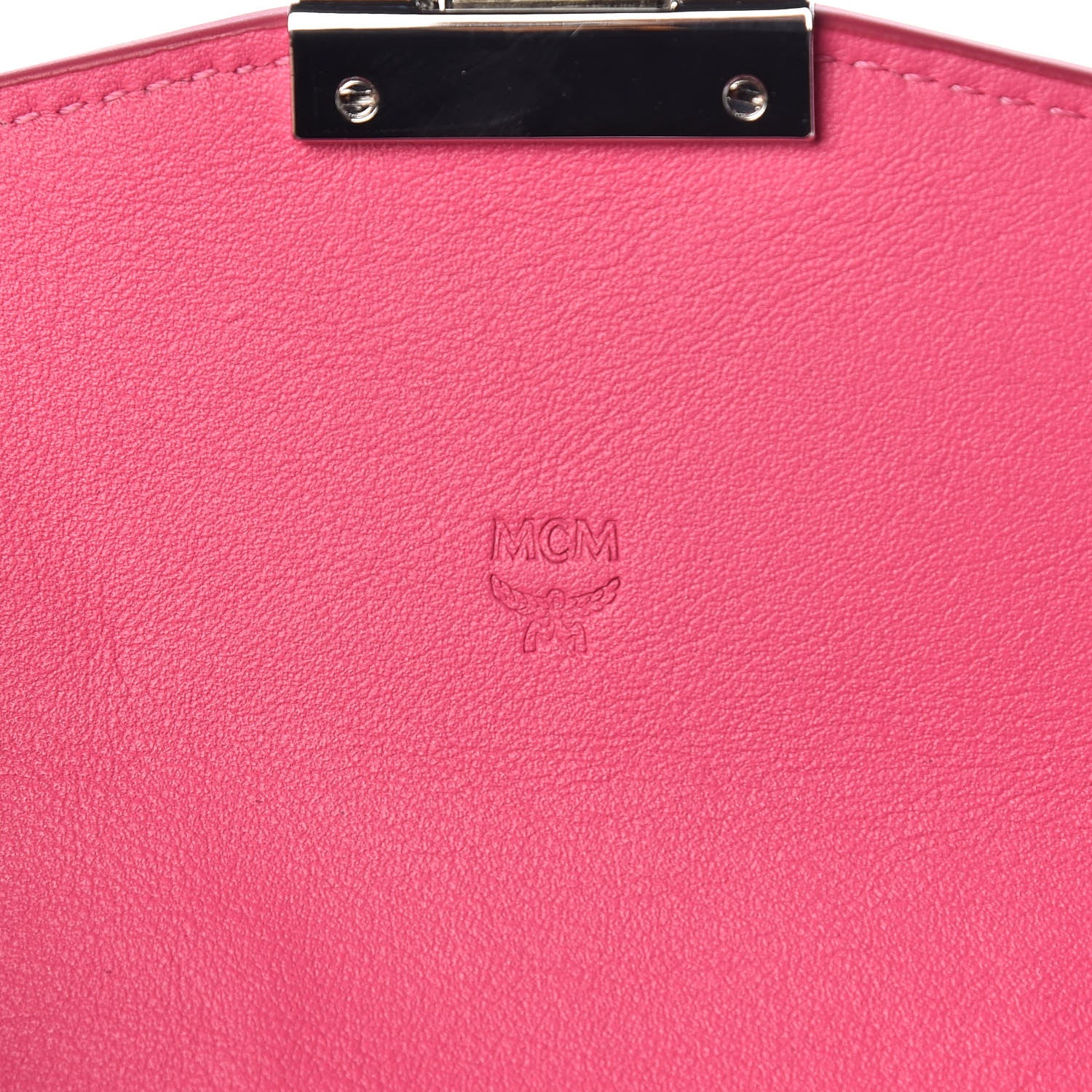 MCM Calfskin Ottomar Large Patricia Wallet On Chain Pink 6 of 8
