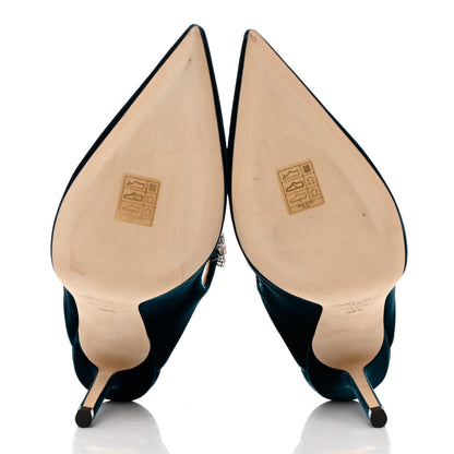 Jimmy Choo Velvet Crystal Bing 100 Pumps 38.5 Blue 5 of 8