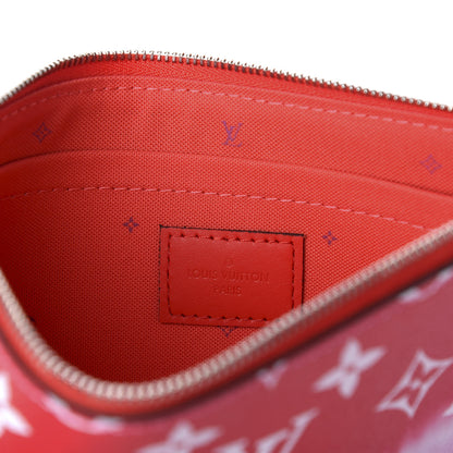 Louis Vuitton Monogram Escale Neverfull MM GM Pochette Rouge 6 of 7