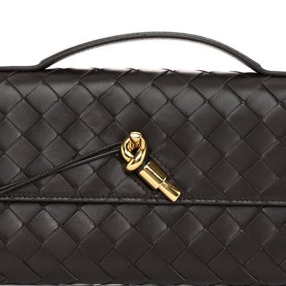 Bottega Veneta Nappa Intrecciato Long Andiamo Top Handle Clutch Fondant 8 of 10