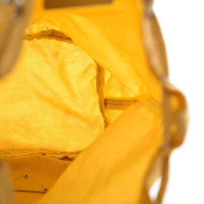 Prada Tessuto Nylon Drawstring Pouch Yellow 9 of 14