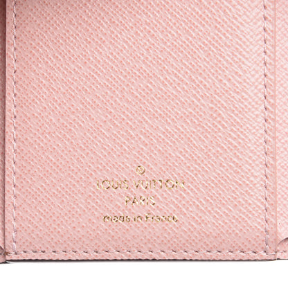 Louis Vuitton Damier Ebene Victorine Wallet Rose Ballerine 6 of 8
