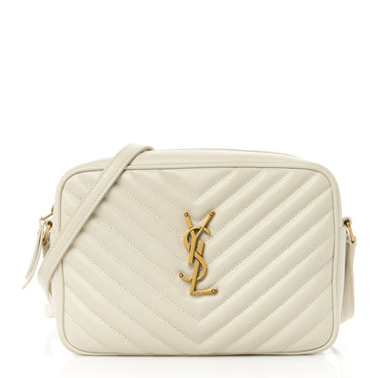 Saint Laurent Calfskin Matelasse Monogram Lou Camera Bag Crema Soft 1 of 10