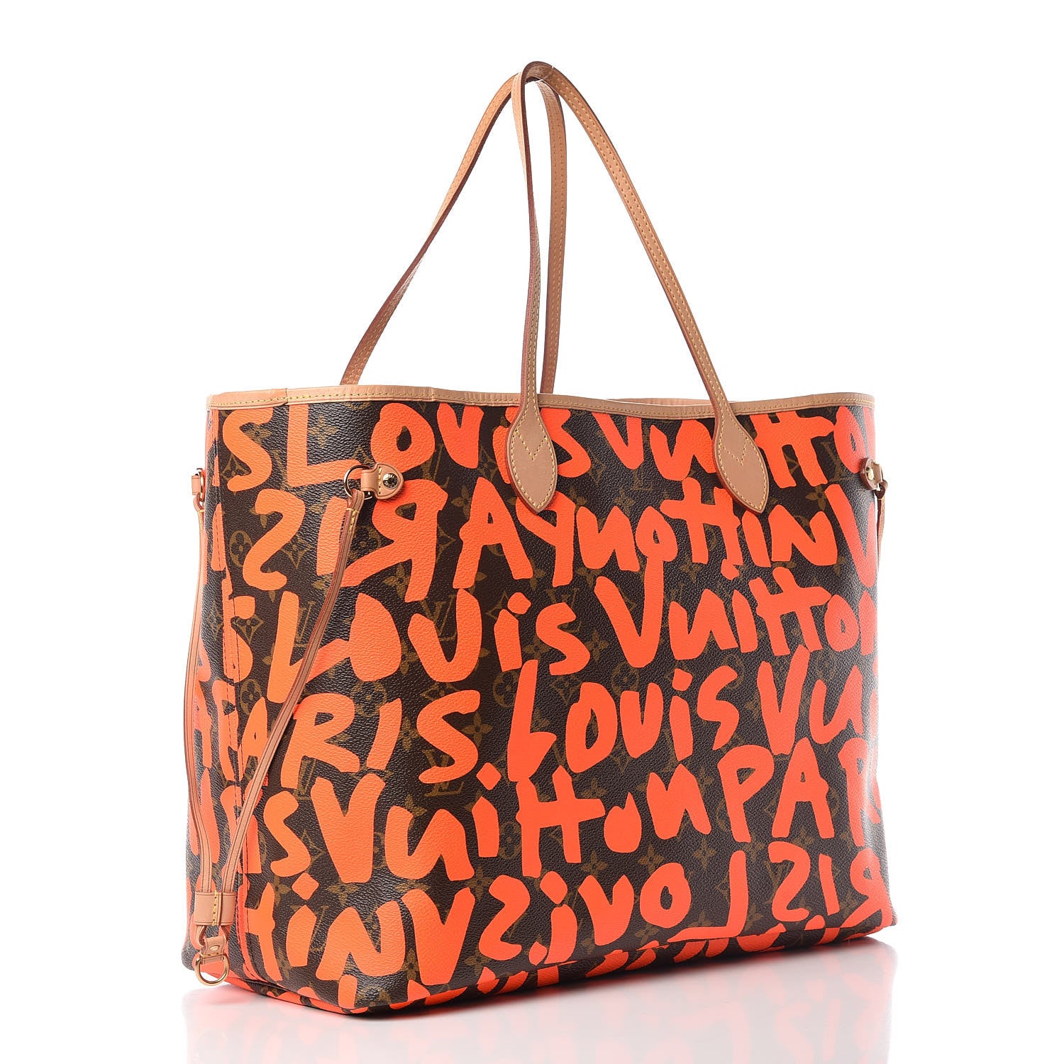 Louis Vuitton Monogram Graffiti Neverfull GM Orange 3 of 14