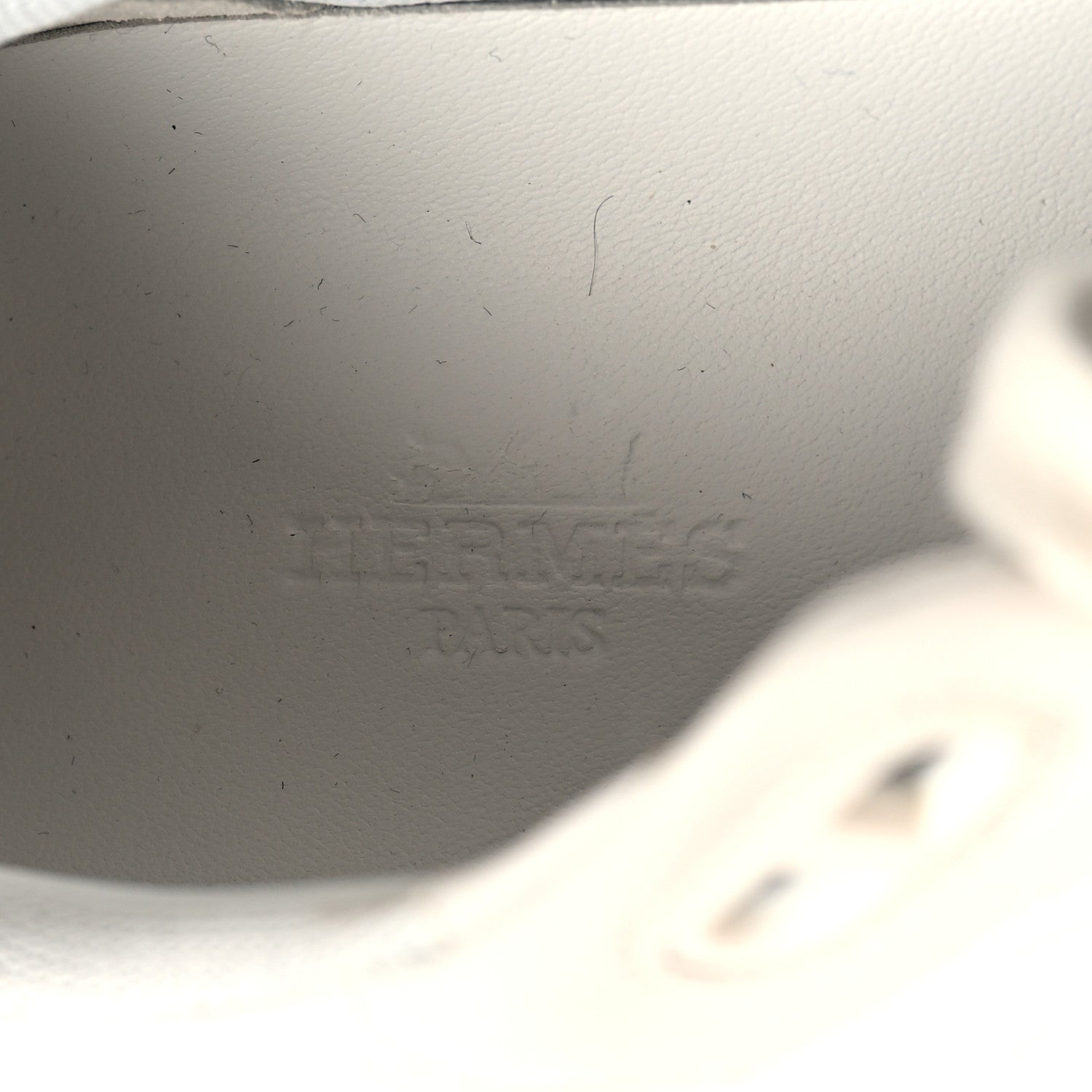 Hermes Parachute Fabric Calfskin Impulse Sneakers 36 White 8 of 9