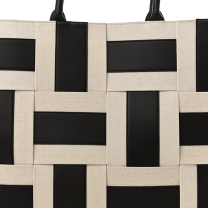 Bottega Veneta Canvas Nappa Maxi Intrecciato Large Arco Tote Natural Fondant 8 of 10