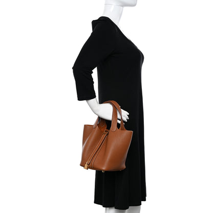 Hermes Taurillon Clemence Picotin Lock 18 PM Gold 2 of 11