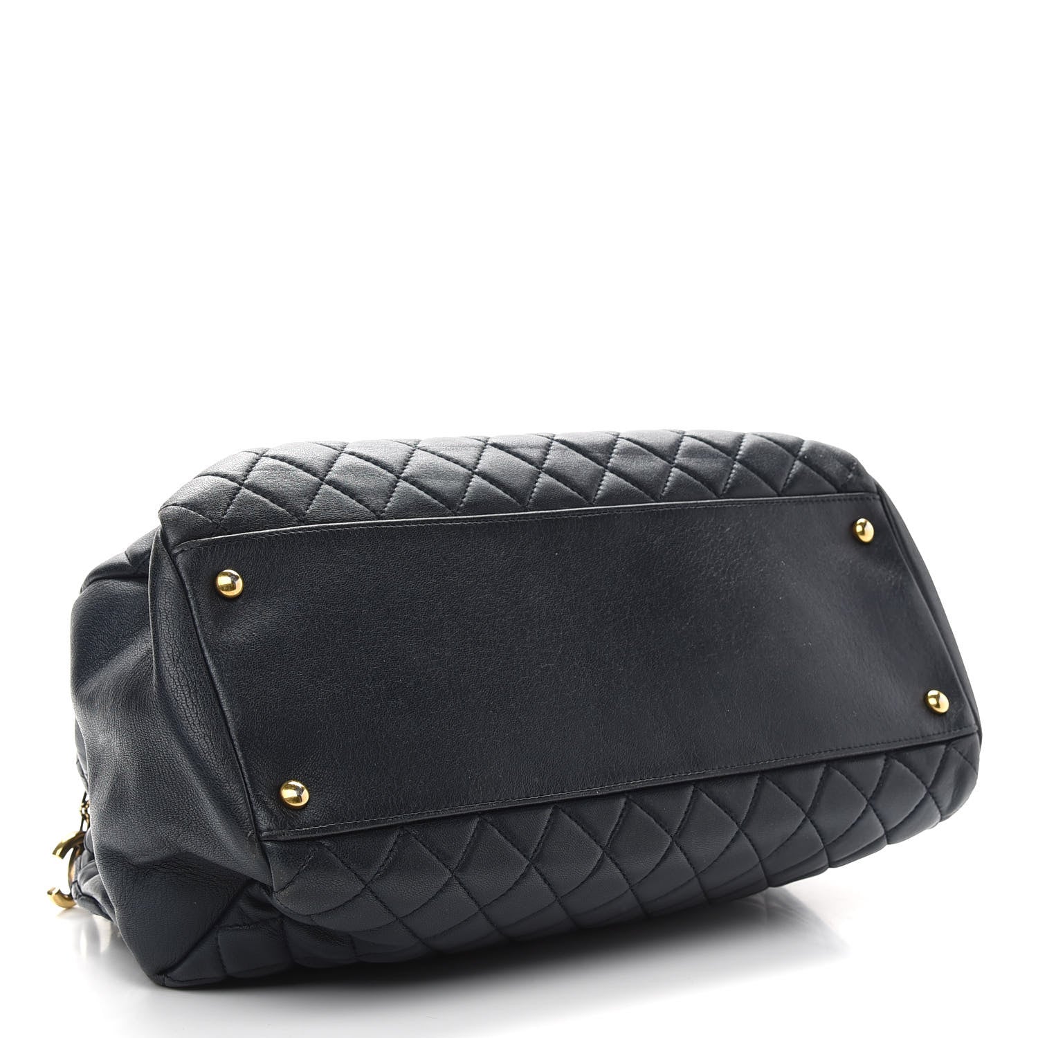 Chanel Calfskin Quilted Shoulder Bag Navy Blue 3 of 8