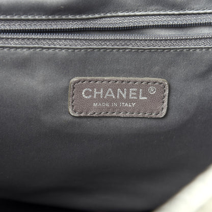 Chanel Metallic Calfskin Perforated Large Drill Accordion Flap Gold 8 of 14