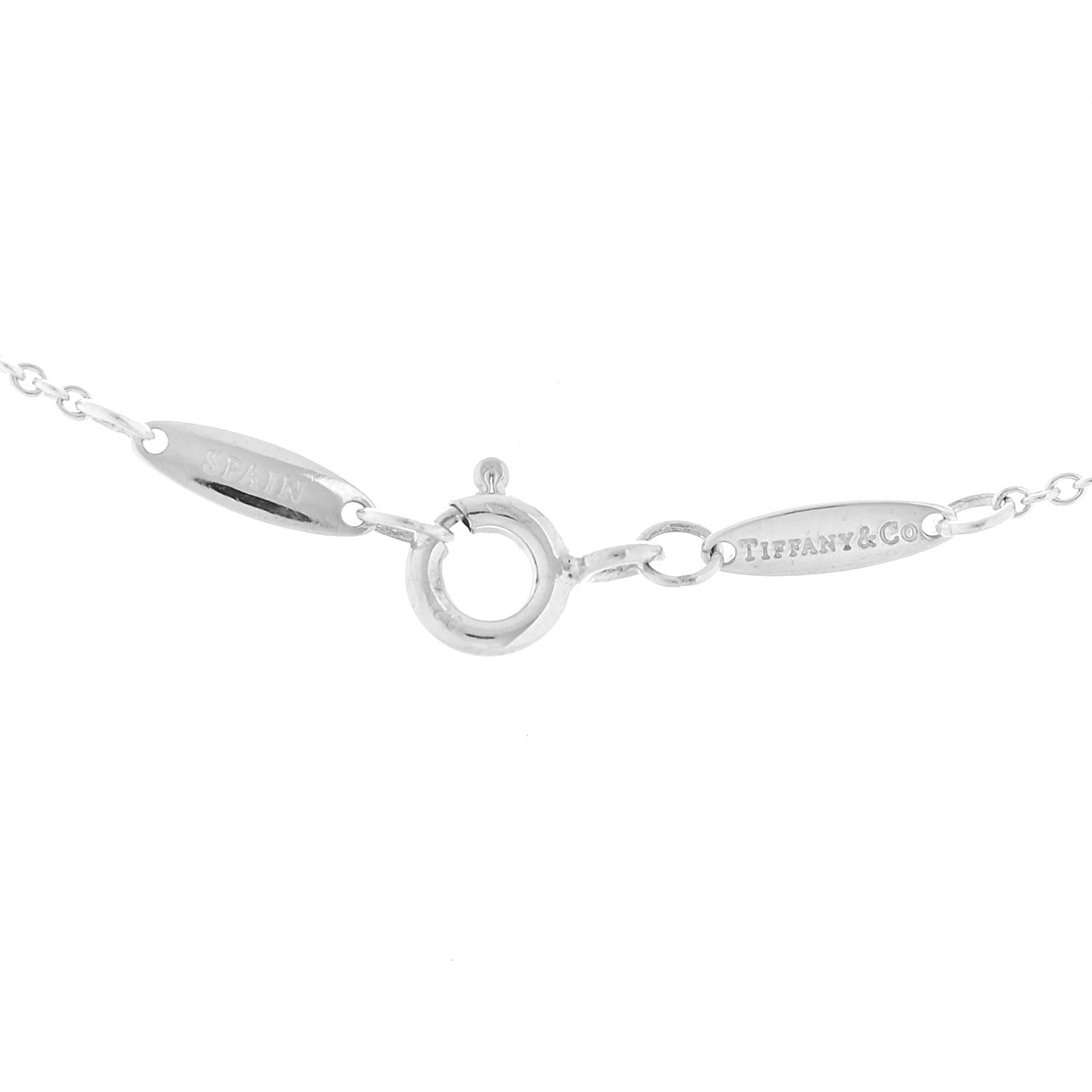 Tiffany Sterling Silver 12mm Elsa Peretti Cross Pendant Necklace 3 of 4