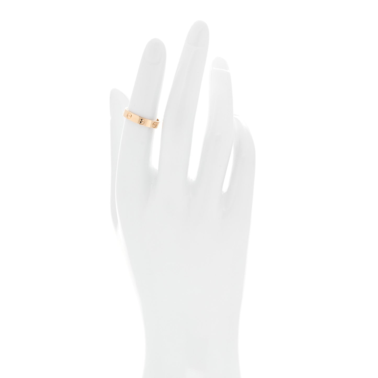 18K Yellow Gold 3.5mm LOVE Wedding Band Ring 50 5.25