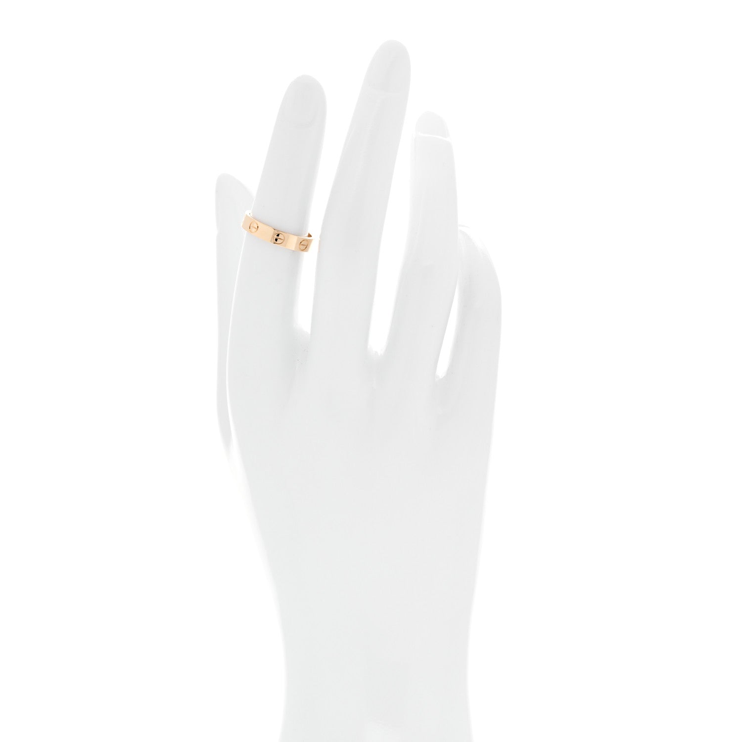 Cartier 18K Yellow Gold 3.5mm LOVE Wedding Band Ring 50 5.25 2 of 5