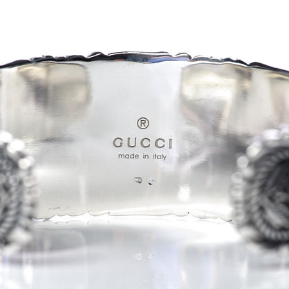 Gucci Sterling Silver Jasper Garden Cuff Bracelet Red 4 of 5