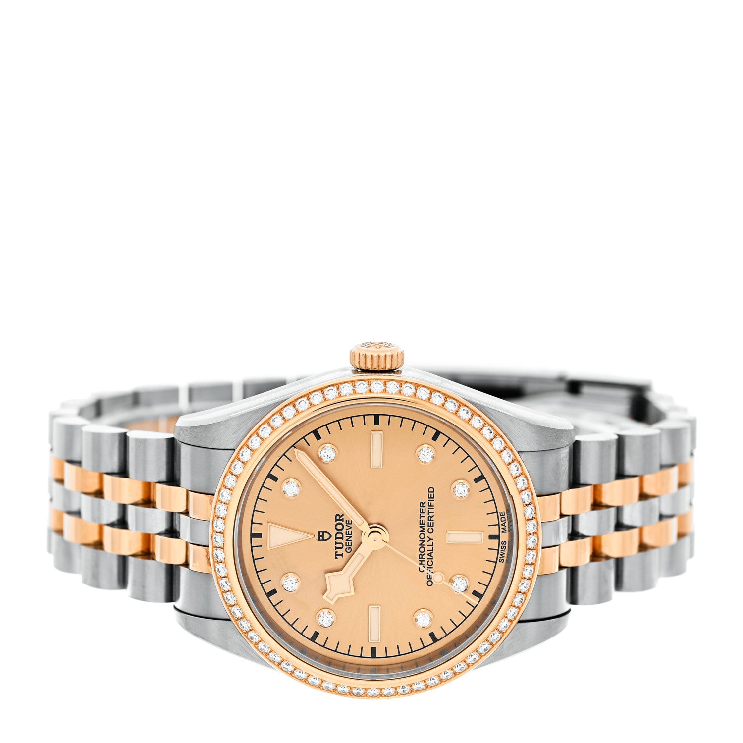 TUDOR Stainless Steel 18K Yellow Gold Diamond Bezel 36mm Black Bay Automatic Watch Champagne 79653 2 of 5