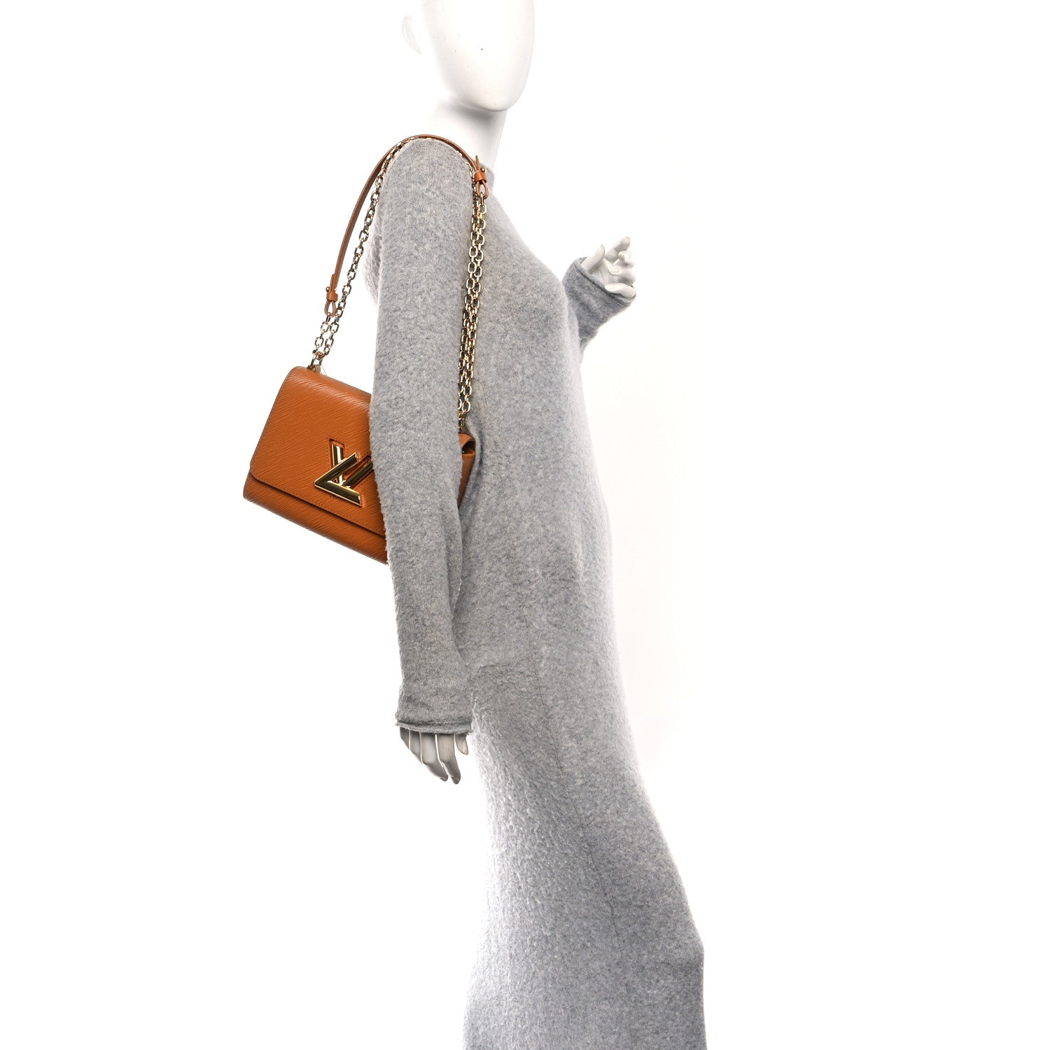 Louis Vuitton Epi Twist Shoulder Bag MM Gold Miel 2 of 10