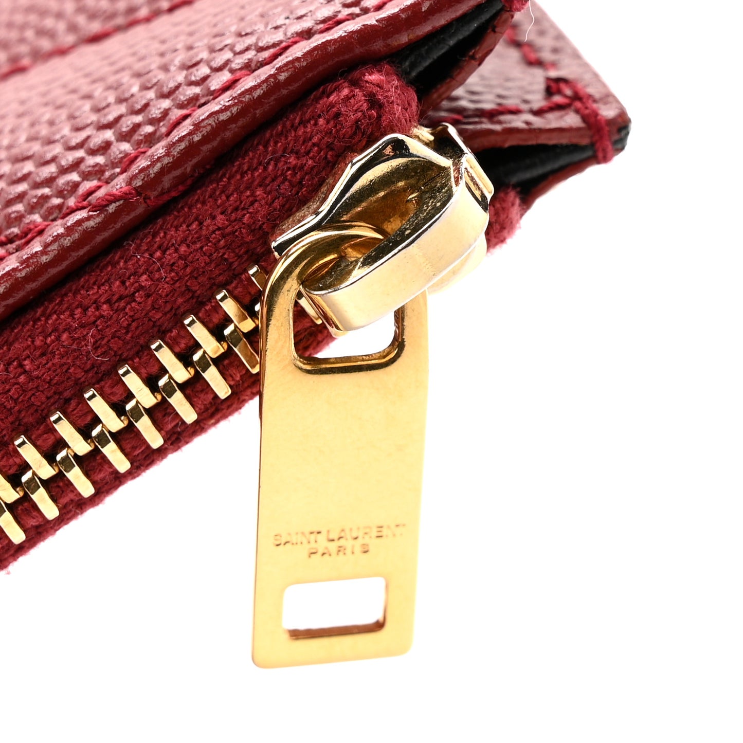 Grain De Poudre Matelasse Chevron Monogram Fragments Zippered Card Case Opyum Red