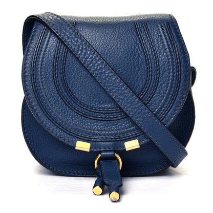 Chloe Calfskin Mini Marcie Round Crossbody Bag Royal Navy 1 of 10