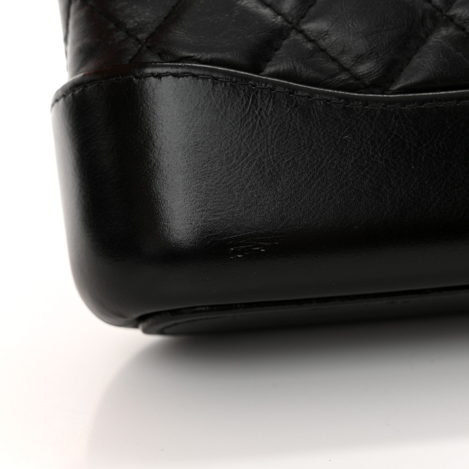 Chanel Aged Calfskin Quilted Small Gabrielle Clutch With Chain Black 16 of 16