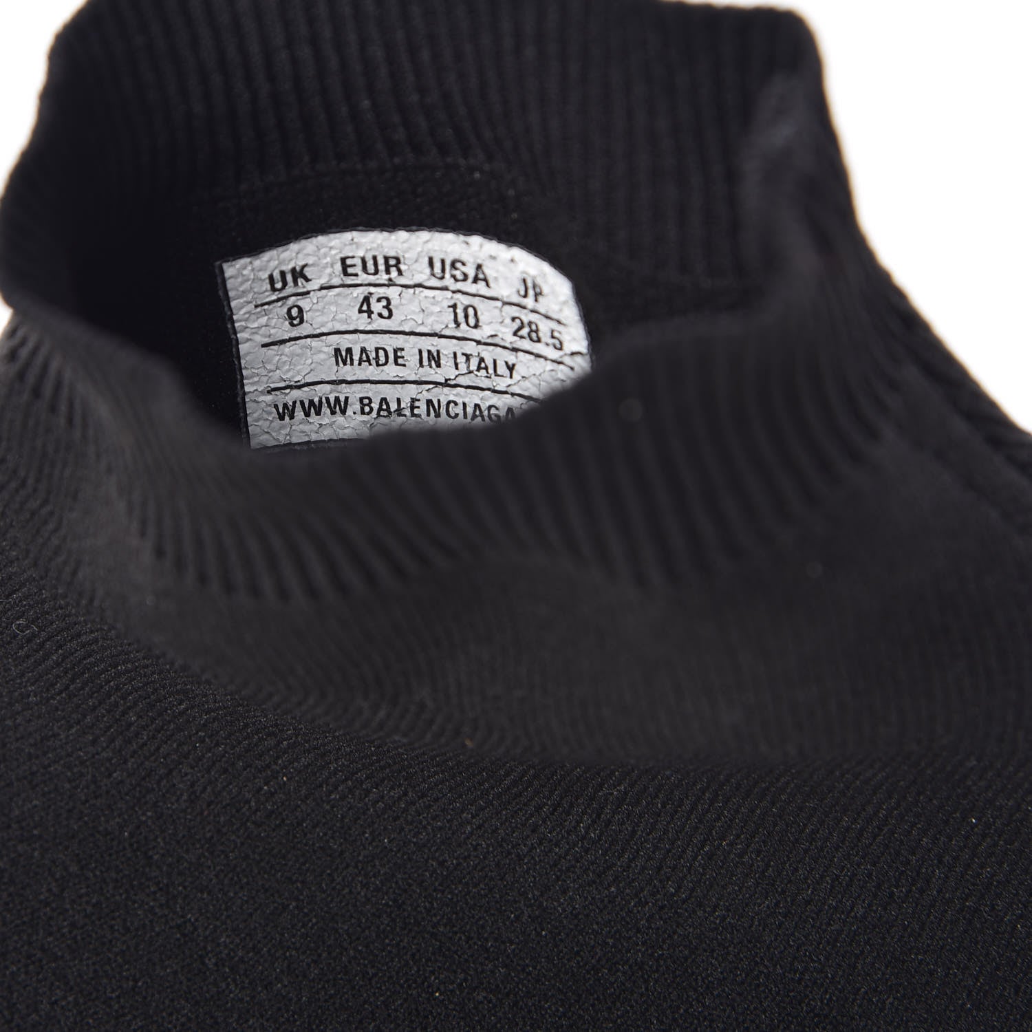Balenciaga Neoprene Knit Mens Speed Sneakers 43 Black Yellow Fluo 8 of 10