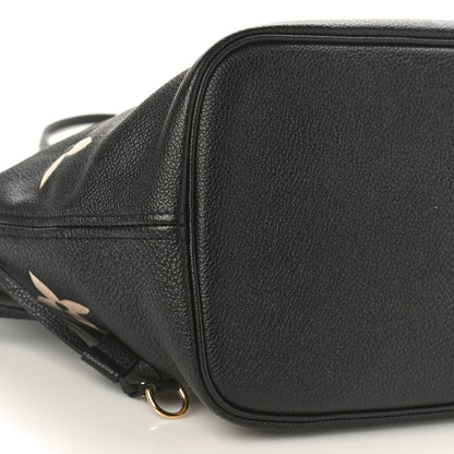 Louis Vuitton Empreinte Monogram Giant Neverfull MM Black Beige 9 of 12